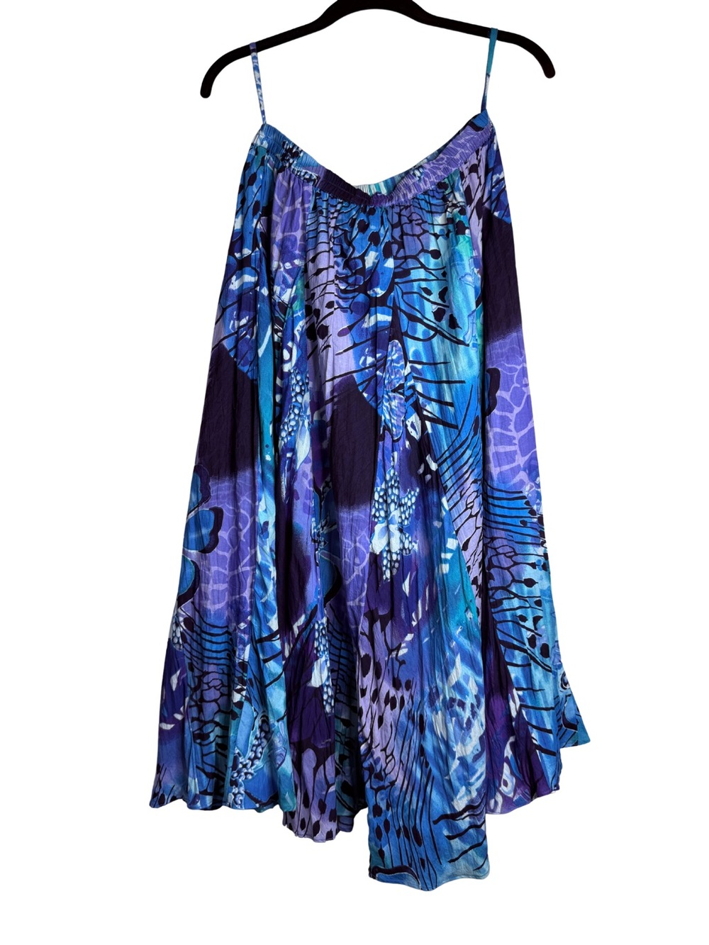 Vintage Phool Blue Floral/Butterfly Print Women’s Skirt